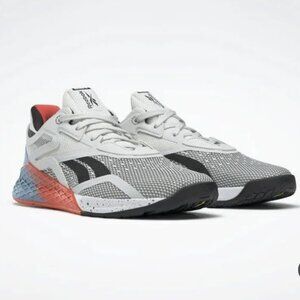 Women’s Size 9 Reebok Nano X 10 White Vivid Orange Blue CrossFit Training